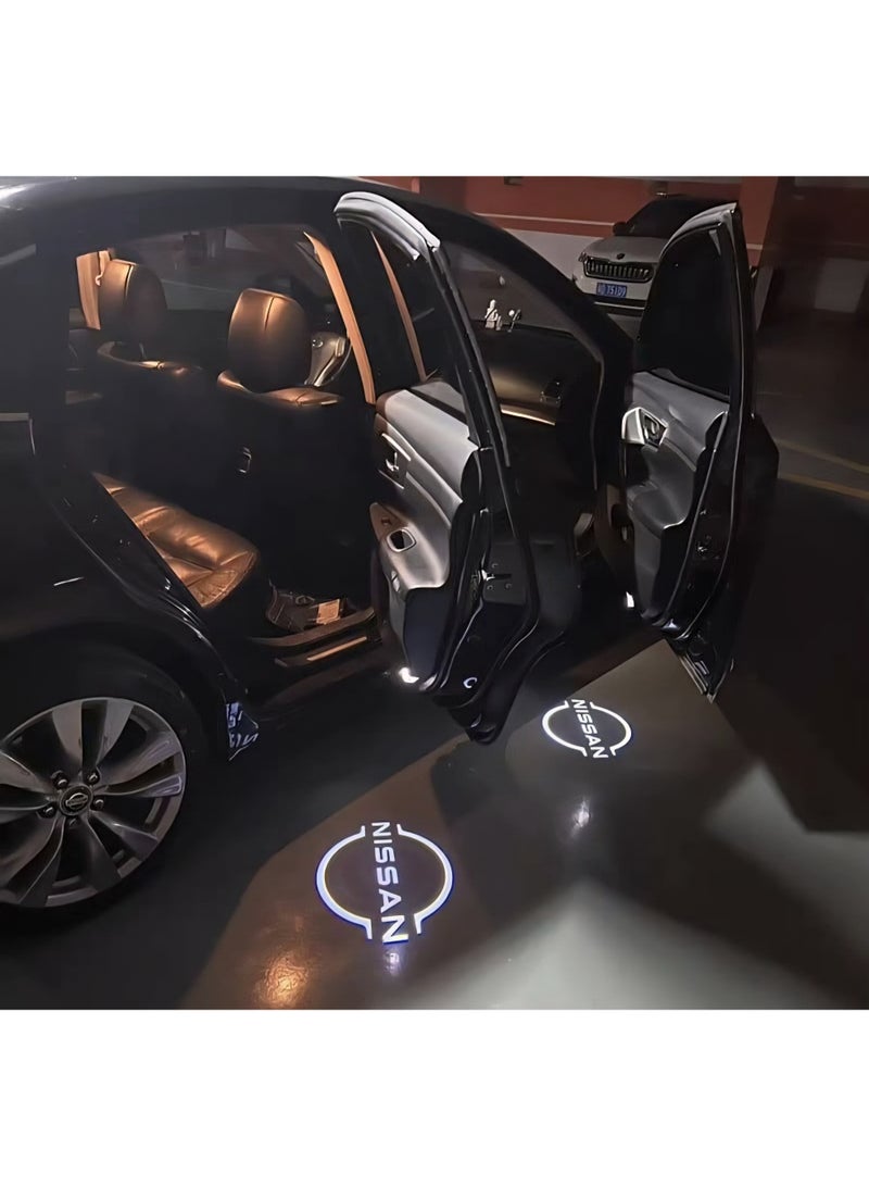 فيريكس جهاز عرض ضوئي LED لأبواب السيارة للترحيب بسيارة نيسان باترول Y62 (2010-2022) - مصباحان ليزر عالي الدقة لعرض شعار السيارة، سهل التركيب، مقاوم للماء، شعار ثابت لا يبهت - Image 1